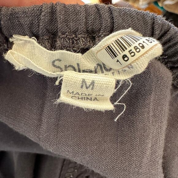 Splendid Dark Gray Tiered Ruffle Sundress Maxi Dress MEDIUM Embroider Boho $188 - Picture 10 of 11